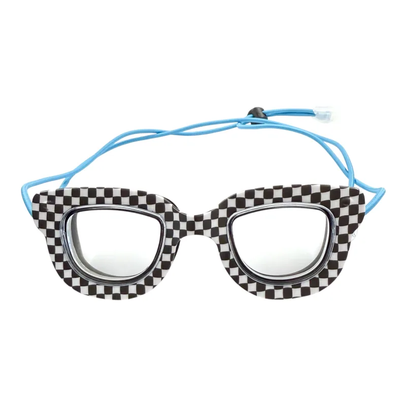 Checker Cat Eye White