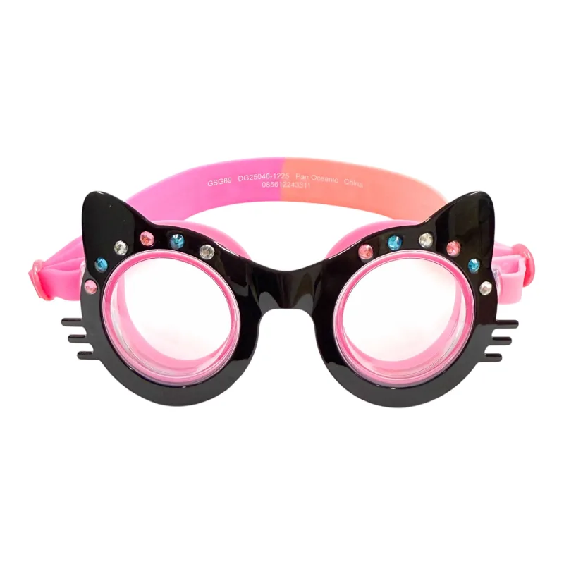 Rhinestone Cat Black